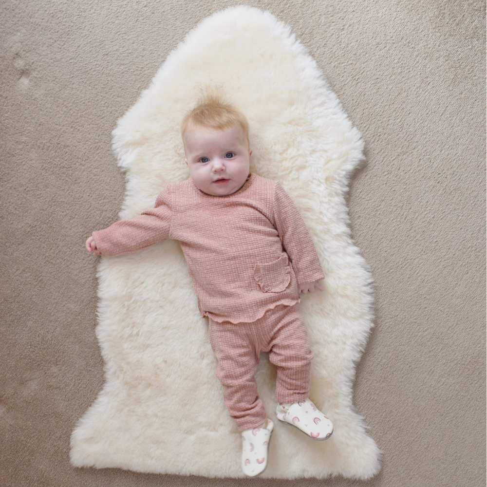 Sheepskin Nap & Play Baby Rug